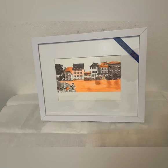 Authentic Louis Vuitton/Ruben Toledo “Strasbourg” Framed Postcard - Picture 3 of 5